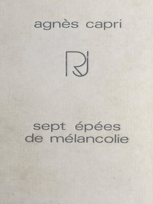cover image of Sept épées de mélancolie (1)